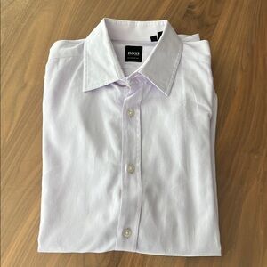 BOSS Hugo Boss Regular Fit Dress Shirt Pink Size M